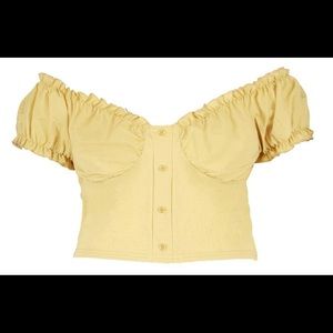 Yellow Crop Top